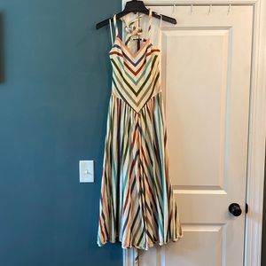 RTW Charleston Striped Halter Dress